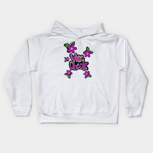 Vibe Check Flowers Kids Hoodie